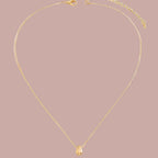 Halskette mit feinem Wassertropfen-Anhänger in Gold