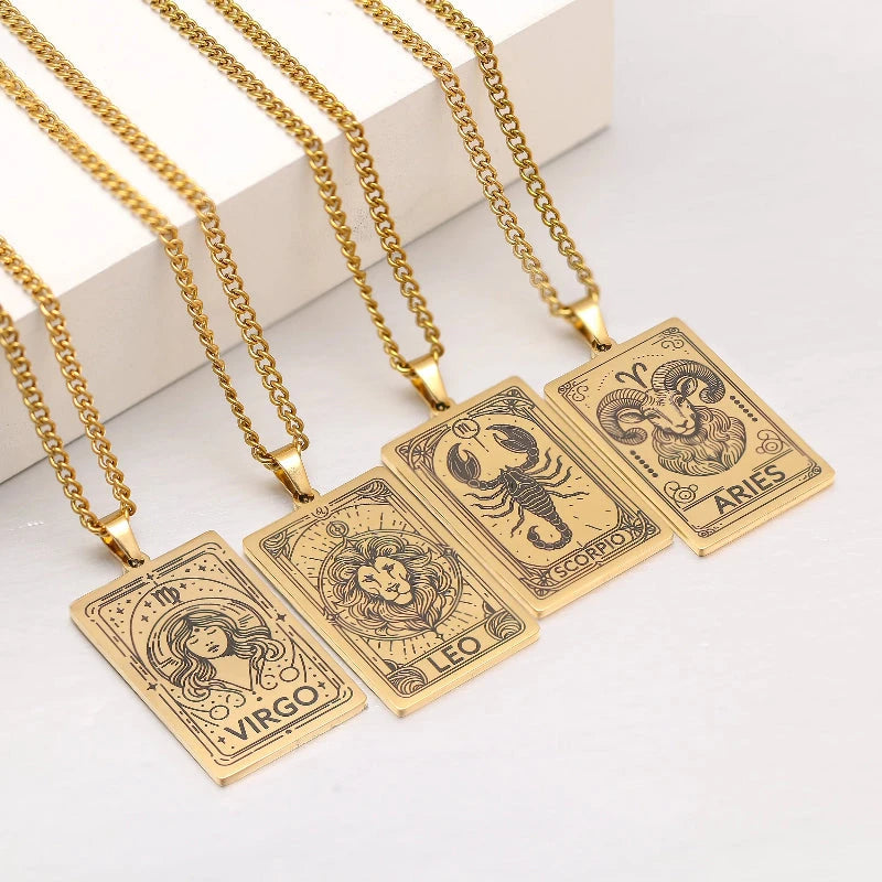 Halskette mit hübschem Anhänger Sternzeichen des Tierkreises