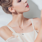 Halskette mit langem Lebensbaum-Anhänger 