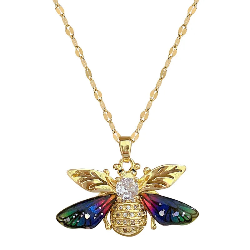 Halskette mit Bienenanhänger