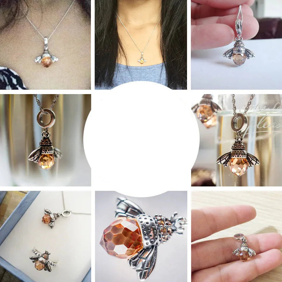 Halskette mit Bienenanhänger für Damen