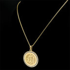 Halskette mit Anhänger Amulett Allah arabisch islamisch muslimisch gold