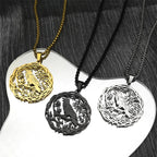 Halskette mit Baum-Anhänger mit Silbervogel