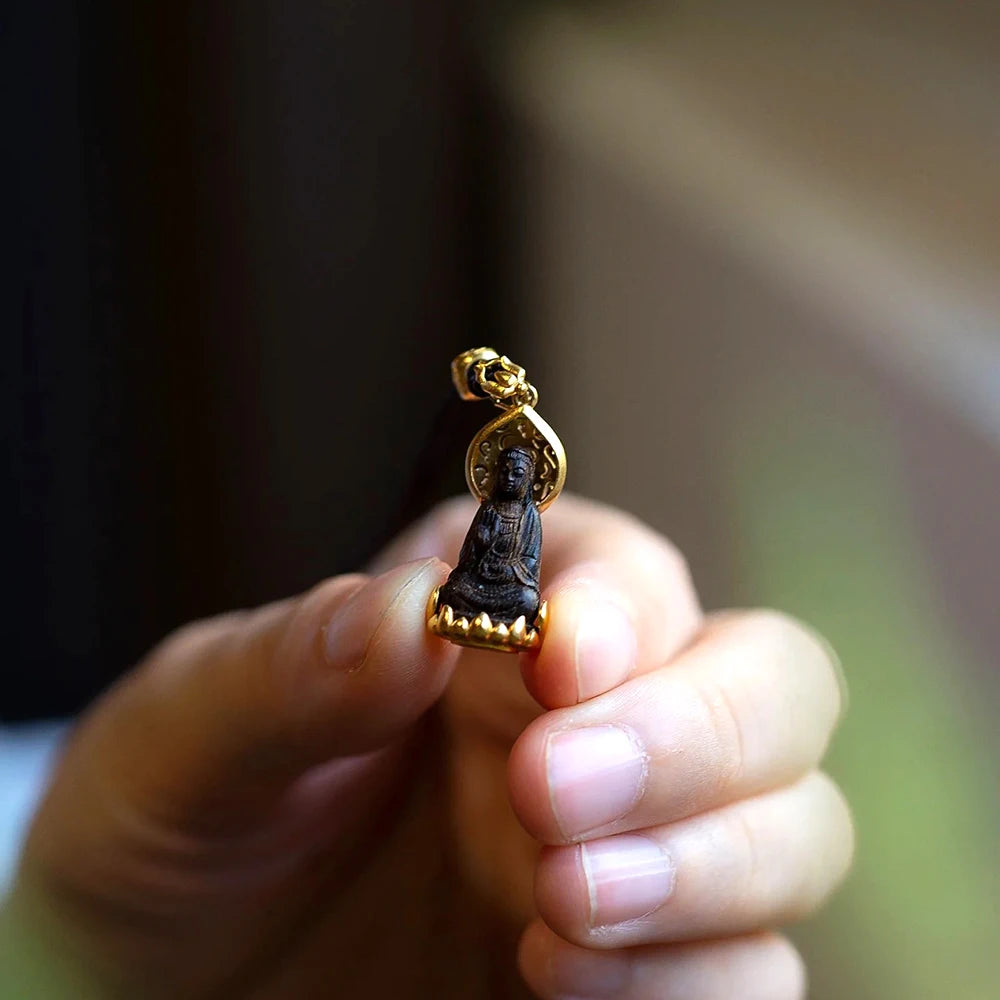 Halskette mit tibetischem Buddha-Anhänger