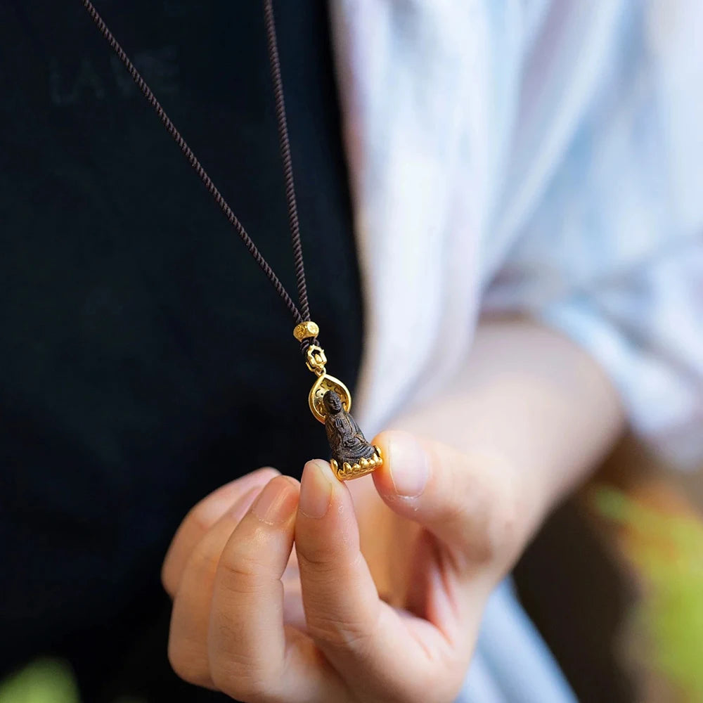 Halskette mit tibetischem Buddha-Anhänger