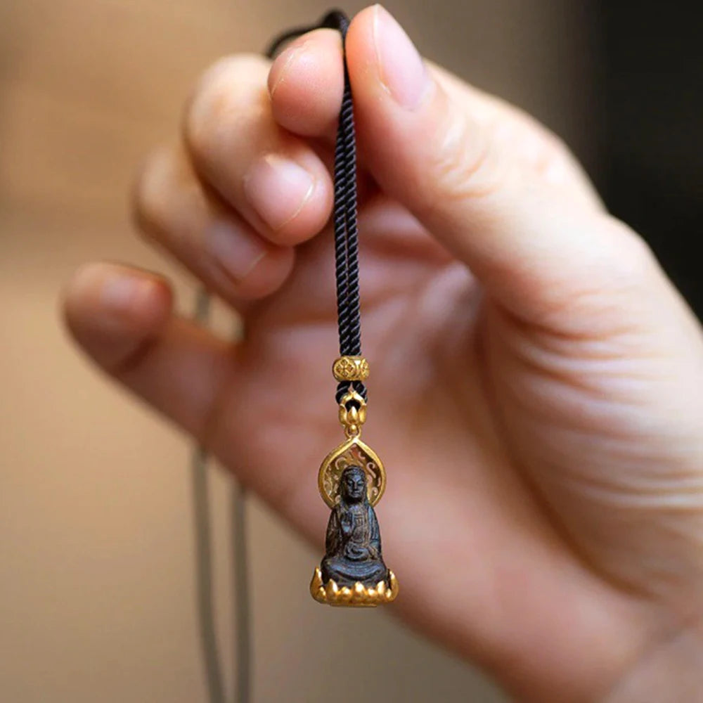 Halskette mit tibetischem Buddha-Anhänger