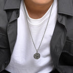 Halskette mit Anhänger Nautische Kompass Rose der Winde