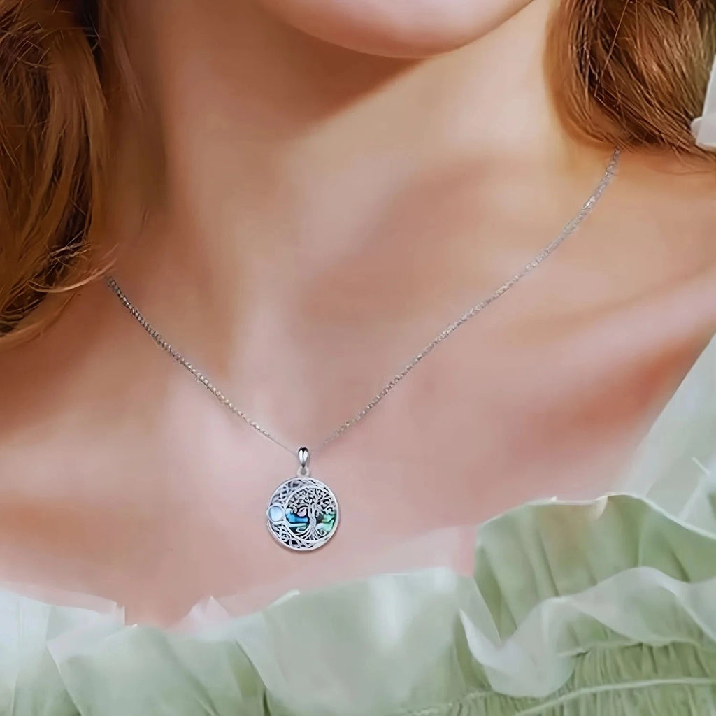 Halskette mit keltischem Lebensbaum-Anhänger