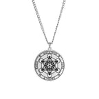 Halskette mit Metatron Würfel Anhänger silber