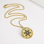 Halskette mit Metatron Würfel Anhänger gold
