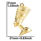 Halskette mit ägyptischem Anhänger von Nofretete 