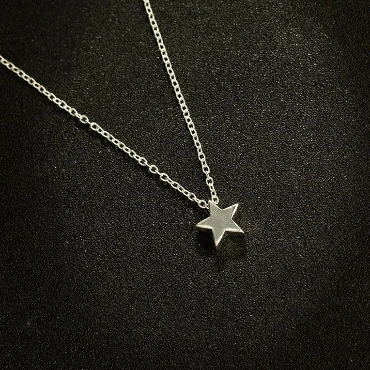 Halskette mit Sternanhänger Silber