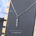 Halskette mit Sternanhänger für Herren Silber