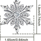Halskette mit Schneeflocken-Anhänger aus Zirkon