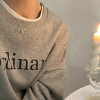 Collana con pendente ovale scintillante a goccia d'acqua