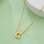 Halskette mit Initialenanhänger - Buchstabe 