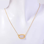 Halskette mit farbigem Kristallanhänger Sternzeichen