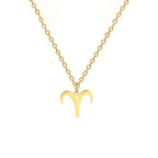 Halskette mit vergoldetem Sternzeichen-Anhänger