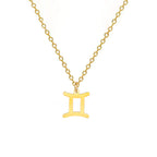 Halskette mit vergoldetem Sternzeichen-Anhänger