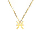 Halskette mit vergoldetem Sternzeichen-Anhänger