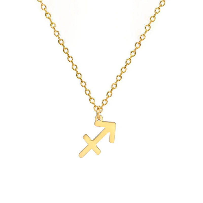 Halskette mit vergoldetem Sternzeichen-Anhänger