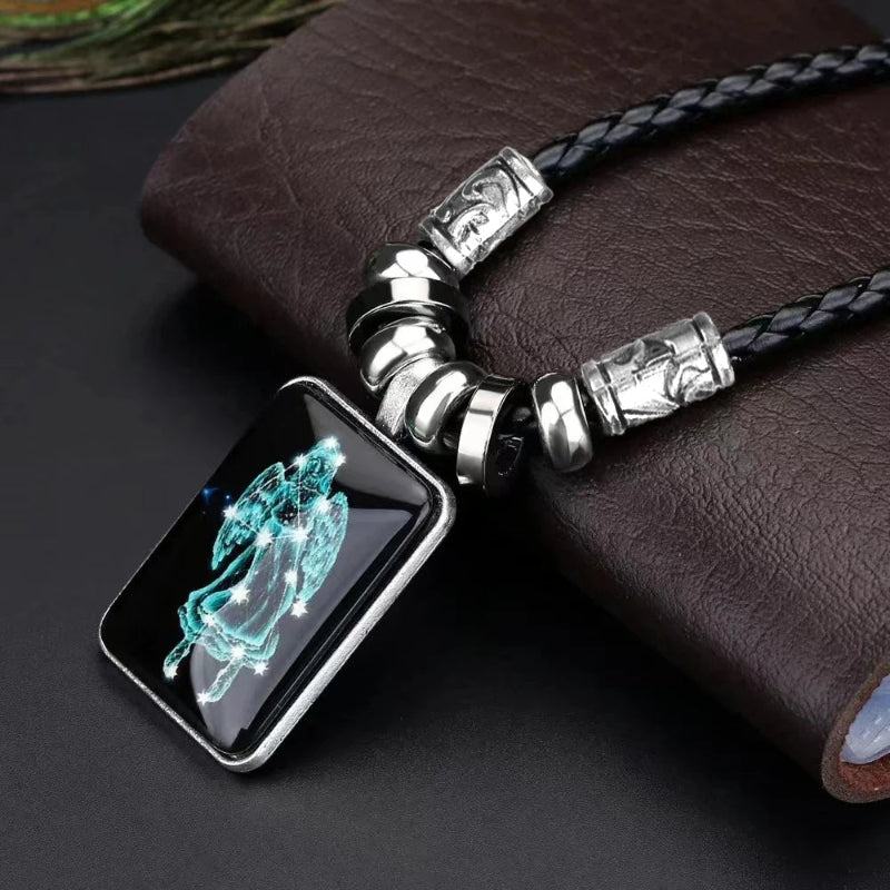 Halskette mit Sternzeichen-Anhänger für Herren