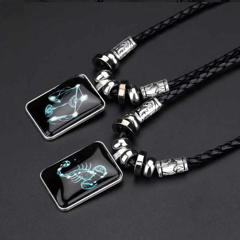 Halskette mit Sternzeichen-Anhänger für Herren