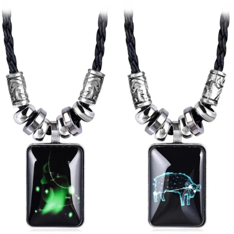 Halskette mit Sternzeichen-Anhänger für Herren