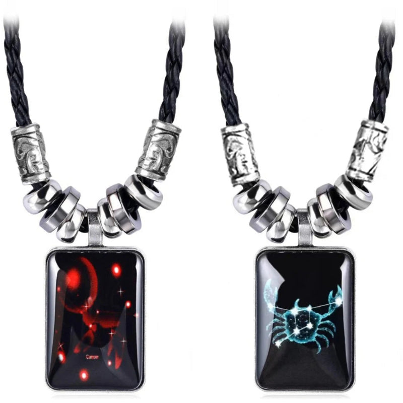 Halskette mit Sternzeichen-Anhänger für Herren