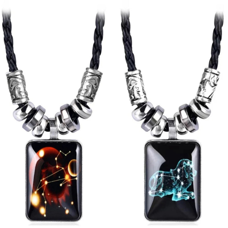 Halskette mit Sternzeichen-Anhänger für Herren