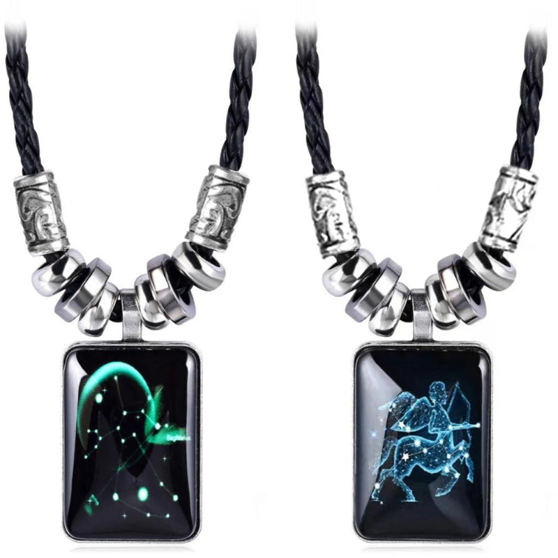 Halskette mit Sternzeichen-Anhänger für Herren