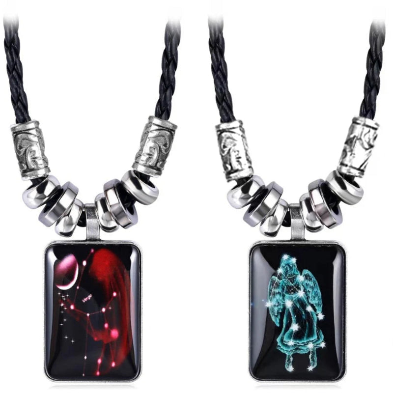 Halskette mit Sternzeichen-Anhänger für Herren