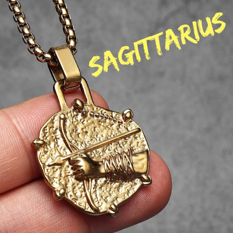 Halskette mit Sternzeichen-Anhänger