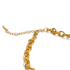 Halskette mit Sonne- und Mondanhänger für Damen