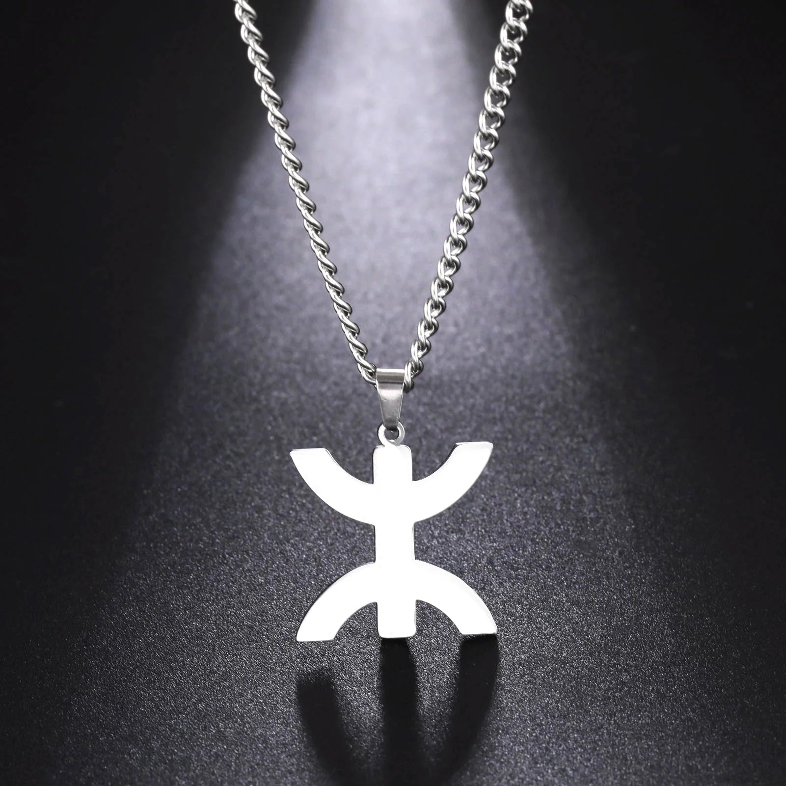Halskette mit arabischem, symbolischem Berber-Anhänger "yaz" für Damen in Silber