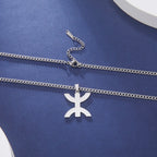 Halskette mit arabischem, symbolischem Berber-Anhänger "yaz" für Damen in Silber