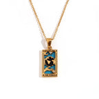 Halskette mit Tarot-Anhänger 