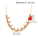 Halskette mit Weihnachtsanhänger Traîneau