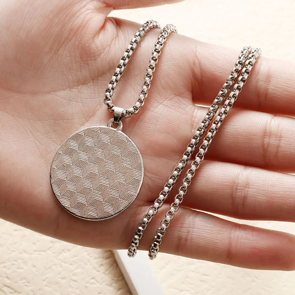 Halskette mit Anhänger Yin Yang Schwarz und Weiß