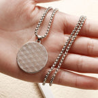 Halskette mit Anhänger Yin Yang Schwarz und Weiß