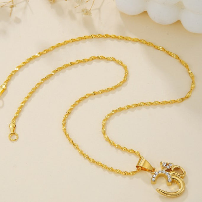 Buddhistisches Halsband Om Or 