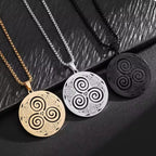 Keltische Halskette Anhänger Triskel Wikinger Mann Frau Nordisch 