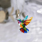 Regenbogen Kolibri Halskette 