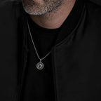 Halskette Kompass Anhänger Herren Windrose