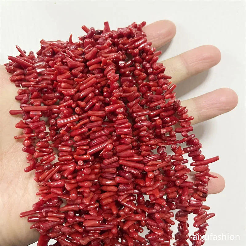 Rote Korallenkette für Damen