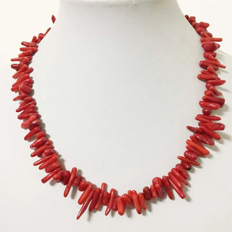 Rote Korallenkette für Damen