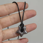 Kordelkette mit hohlem Sternanhänger
