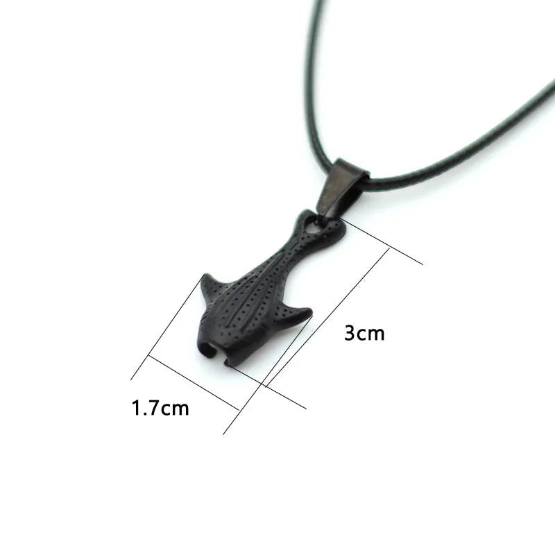 Kordelkette mit Hai-Anhänger