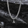 Herrenhalskette mit personalisiertem Initial-Anhänger a