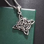 Schutzkette Hexenknoten Wicca Anhänger